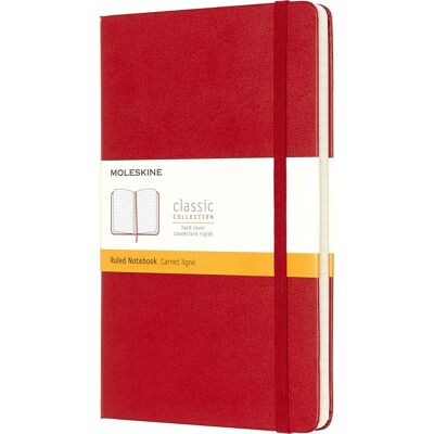 Moleskine Clas. H Notesbog L Linj. Rød Moleskine Clas. H Notesbog L Linj. Rød