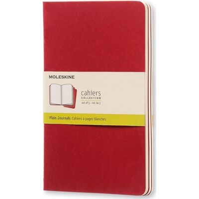 Moleskine Cahier Notesbog L Blan. Rød Moleskine Cahier Notesbog L Blan. Rød