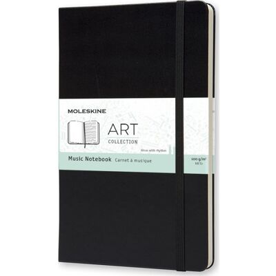 Moleskine Art Music Notesbog L Sort Moleskine Art Music Notesbog L Sort