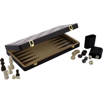 ENGELHART - Chess & Backgammon Box 30cm - Ash - bordspil ENGELHART - Chess & Backgammon Box 30cm - Ash - bordspil