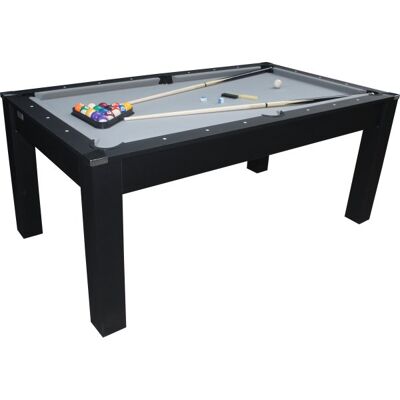 Stanlord 3-I-1 Bord, Sanremo 6 Fods, Sort/grå Stanlord 3-I-1 Bord, Sanremo 6 Fods, Sort/grå