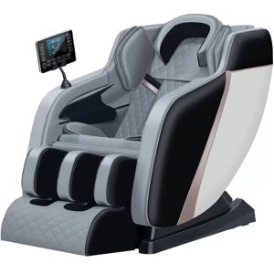 Satana Massagestol 2d Luksus Med L-Teknologi, Varmeterapi , Lcd-Display M.M. (Farve: Sort/hvid)