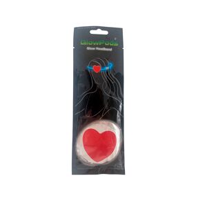 Satana Hårbånd M/hjerte- Selvlysende Glow Stick - 3 Modeller (Farve: Rødt Hjerte)