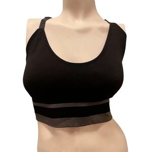 Satana Sports Bra - Pakke Med 2 Stk. (Bh M/vaskbart Indlæg) (Størrelse: Large)