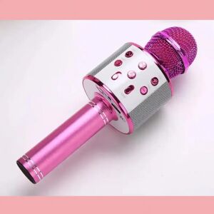Satana Karaoke Mikrofon M/bluetooth & Højttaler (Farve: Pink)
