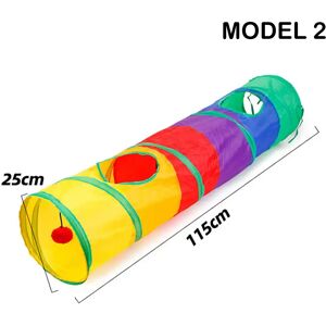 Satana Kattetunnel Med Stabil Form - 3 Forskellige Størrelser - (Model: Model 2 (25 X 115 Cm))