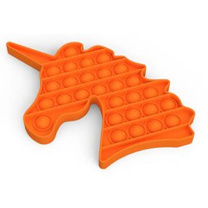 Satana Fidget Toys - Pop It Bubbles - Enhjørning Regnbue (Flere Farver) (Farve: Orange)