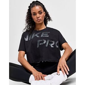 Nike Training Pro Graphic Crop T-Shirt, Black