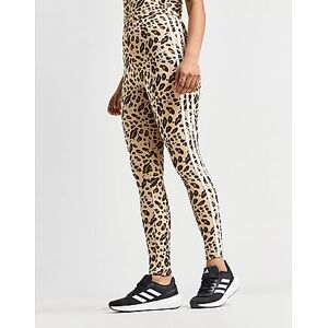 adidas Badge of Sport Leopard Print Leggings, Brown