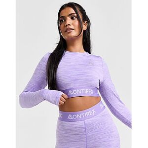 MONTIREX Icon Trail Long Sleeve Crop Top, Purple