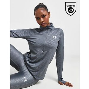 Under Armour Emboss All Over Print 1/4 Zip Top, Grey