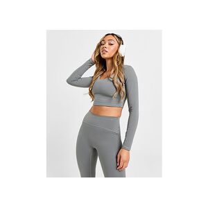 Gym King Peach Luxe Long Sleeve Top, Grey