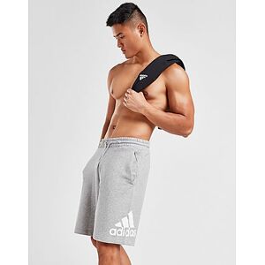 adidas Badge Of Sport Large Logo French Terry Shorts, Medium Grey Heather