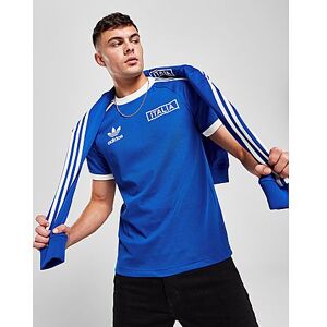 adidas Italy Classics 3-Stripes T-Shirt, Royal Blue