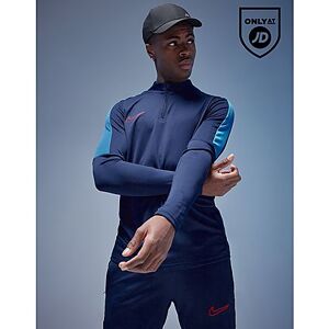 Nike Academy 1/4 Zip Top Herre, Midnight Navy/Light Photo Blue/University Red