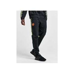 adidas Manchester United FC Woven Track Pants, Black / Green Night / Pulse Lime