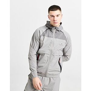 CRUYFF Trail Woven Full Zip Hoodie, Grey