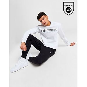 Emporio Armani EA7 Fade Crew Tracksuit, White