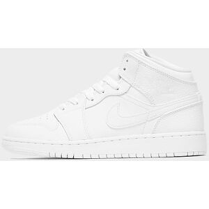 Jordan Air 1 Mid Sneakers Junior, White/White/White