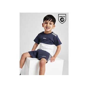 adidas Originals Colour Block T-Shirt/Shorts Set Infant, Navy