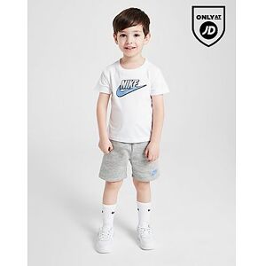 Nike Fade Logo T-Shirt/Shorts Set Infant, White