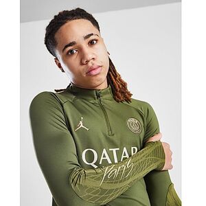 Jordan Paris Saint Germain Strike Fourth Drill Top Junior, Rough Green/Rough Green/Dark Obsidian/Hemp