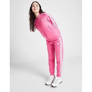 adidas Originals Girls' SST Full Zip Track Top Junior, Pink Fusion