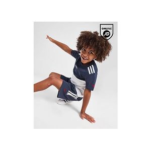 adidas Originals Colour Block T-Shirt/Shorts Set Children, Blue