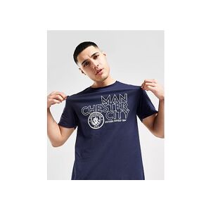Official Team Manchester City FC Stack T-Shirt, Navy