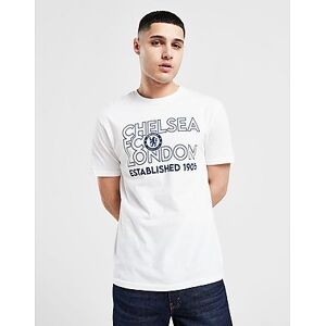 Official Team Chelsea FC Stack T-Shirt, White