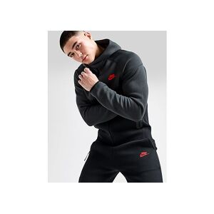 Nike Tech Fleece Hættetrøje Herre, Black/Dark Smoke Grey/Light Crimson