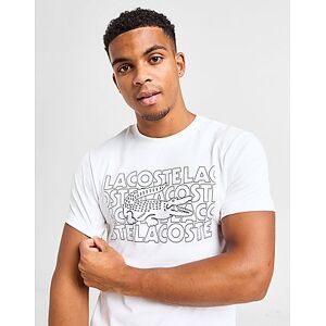 Lacoste Croc Wordmark Graphic T-Shirt, White