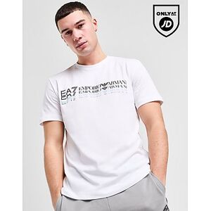 Emporio Armani EA7 Fade Repeat Logo T-Shirt, White