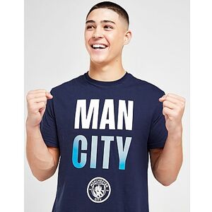 Official Team Manchester City FC Block T-Shirt, Navy