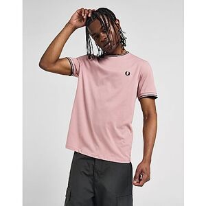 Fred Perry Twin Tipped Ringer Short Sleeve T-Shirt, Pink