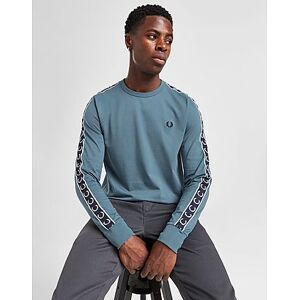 Fred Perry Long Sleeve Tape Ringer T-Shirt Herre, Blue