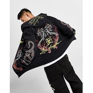 Ed Hardy Graphic Full Zip Hoodie, Black