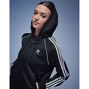 adidas Originals 3-Stripes Full Zip Hættetrøje Dame, BLACK