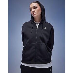 Jordan Brooklyn Full Zip Hoodie, Black/White