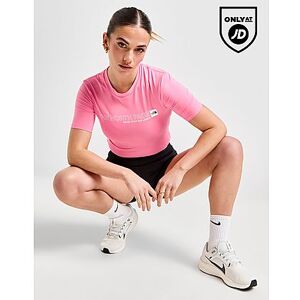 The North Face Outline Logo Slim Crop T-Shirt, Pink