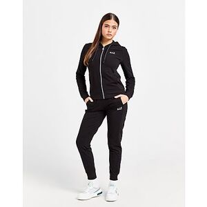 Emporio Armani EA7 Quilted Full Zip Hoodie Tracksuit, Black