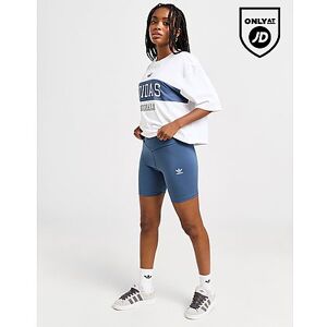 adidas Originals Cross High Waist Cycle Shorts, Blue