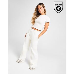 DAILYSZN Wide Leg Joggers, White