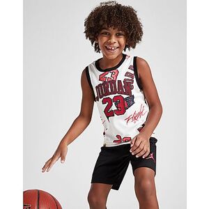 Jordan 23 All Over Print Vest/Shorts Set Children, White