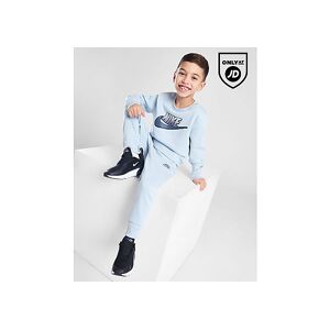 Nike Fade Logo Crew Tracksuit Children, Blue