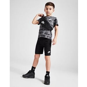 Nike All Over Print T-Shirt/Shorts Set Children, Grey