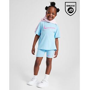 Nike Girls' Graphic T-Shirt/Shorts Set Children, Blue