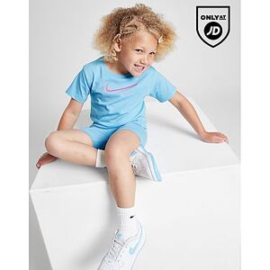 Nike Girls' Graphic T-Shirt/Shorts Set Infant, Blue