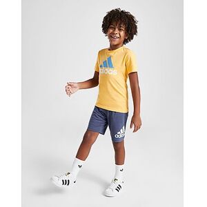 adidas Badge of Sport T-Shirt/Shorts Set Children, Yellow