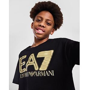 Emporio Armani EA7 Gold Logo T-Shirt Junior, Black